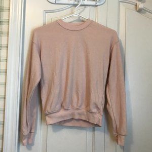 Brandy Melville Soft Baby Pink Cropped Sweater